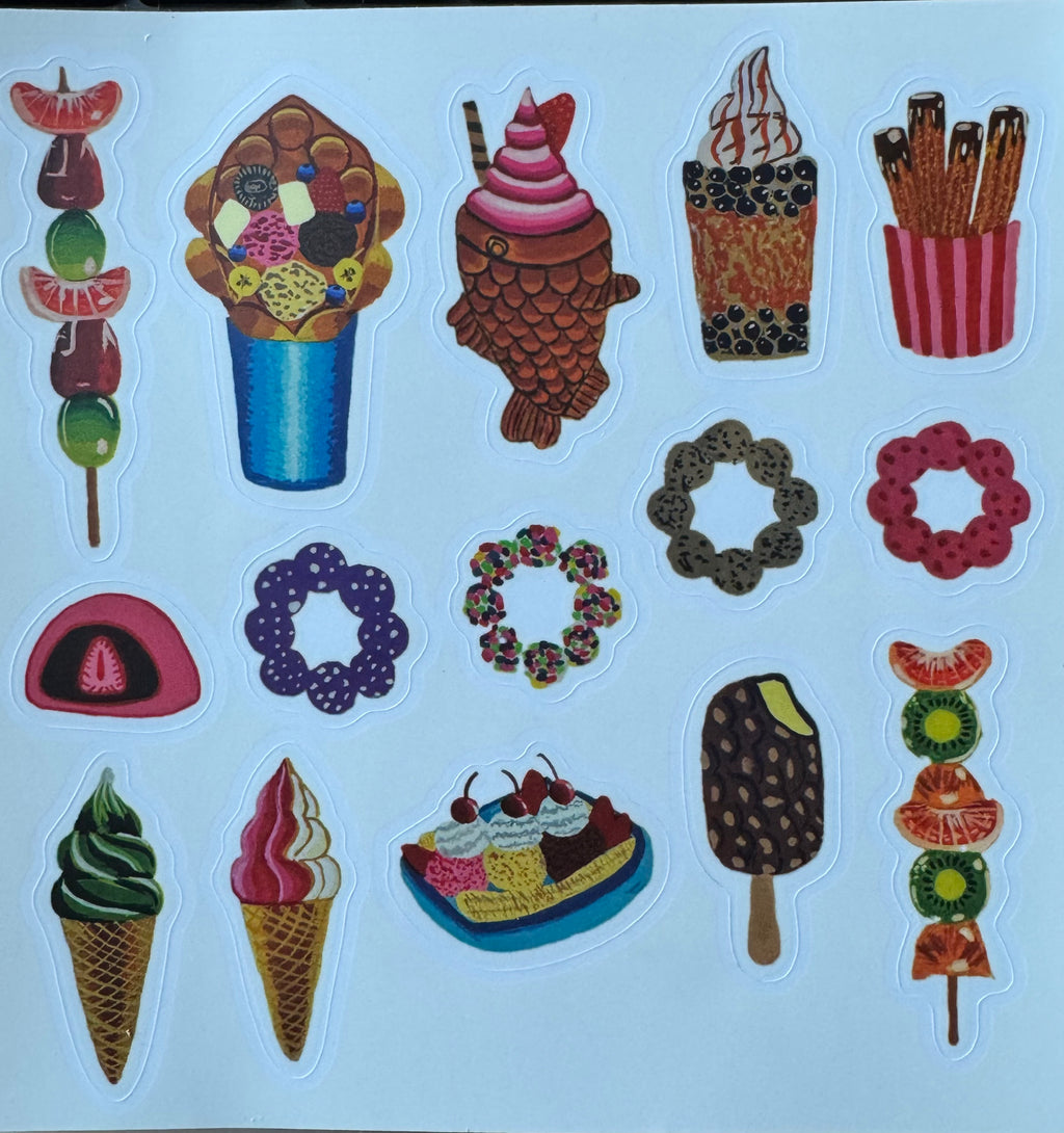 Desserts Sticker Sheet