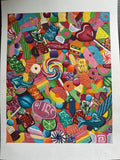 Colorful Candy Gouache Painting (Original - 8 in. x 10 in.)