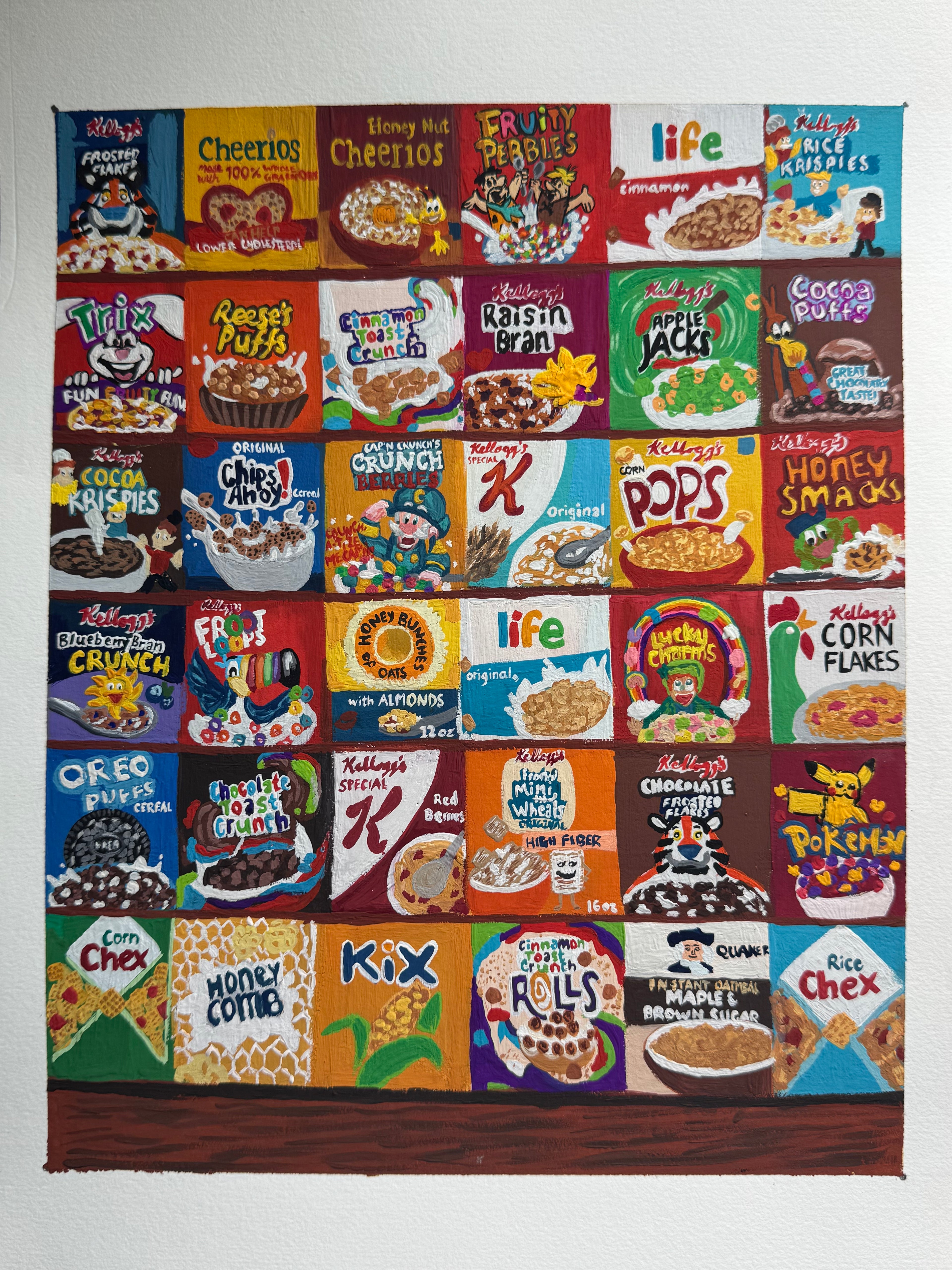 Cereal Gouache Painting (Original - 8 in. x 10 in.)